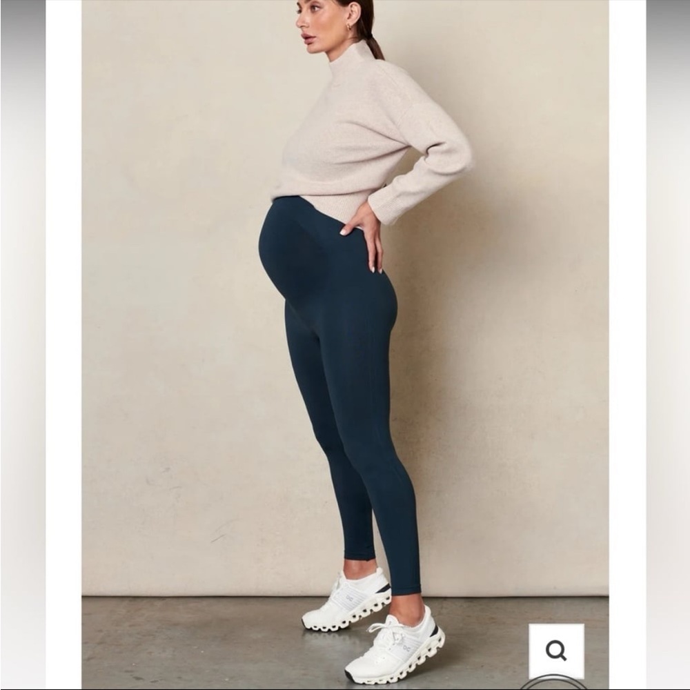 blanqi maternity leggings large NWT